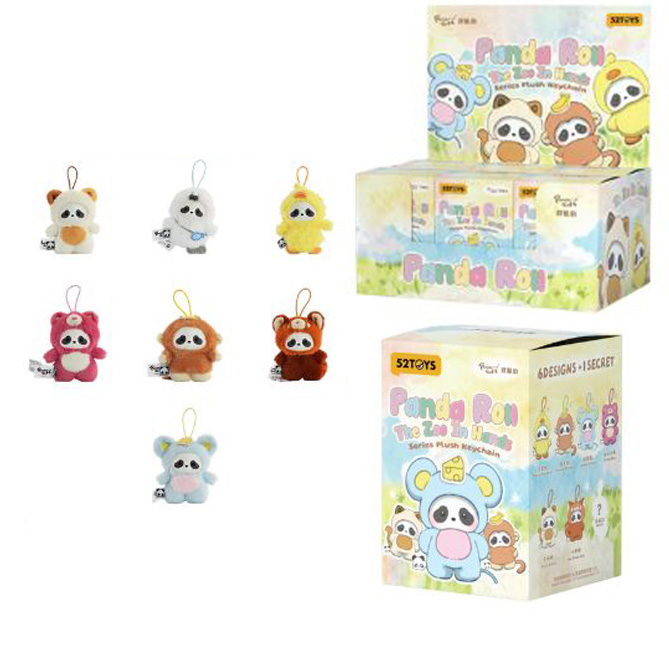 (Mis 0) PANDA ROLL The Zoo In Hands Series Portachiavi 10cm c/Bagclip In blind box (cm) In espo da 6pz 5ass…x6…x72